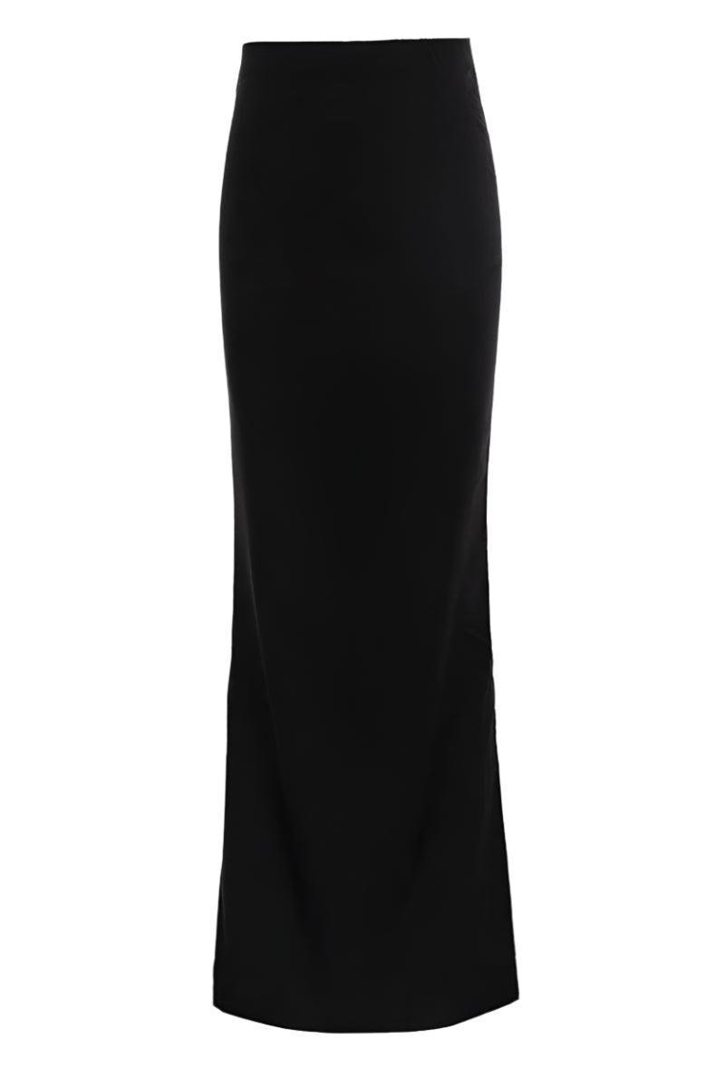 Black Sleek Maxi Skirt for Effortless Day to Night Style - Rebooters