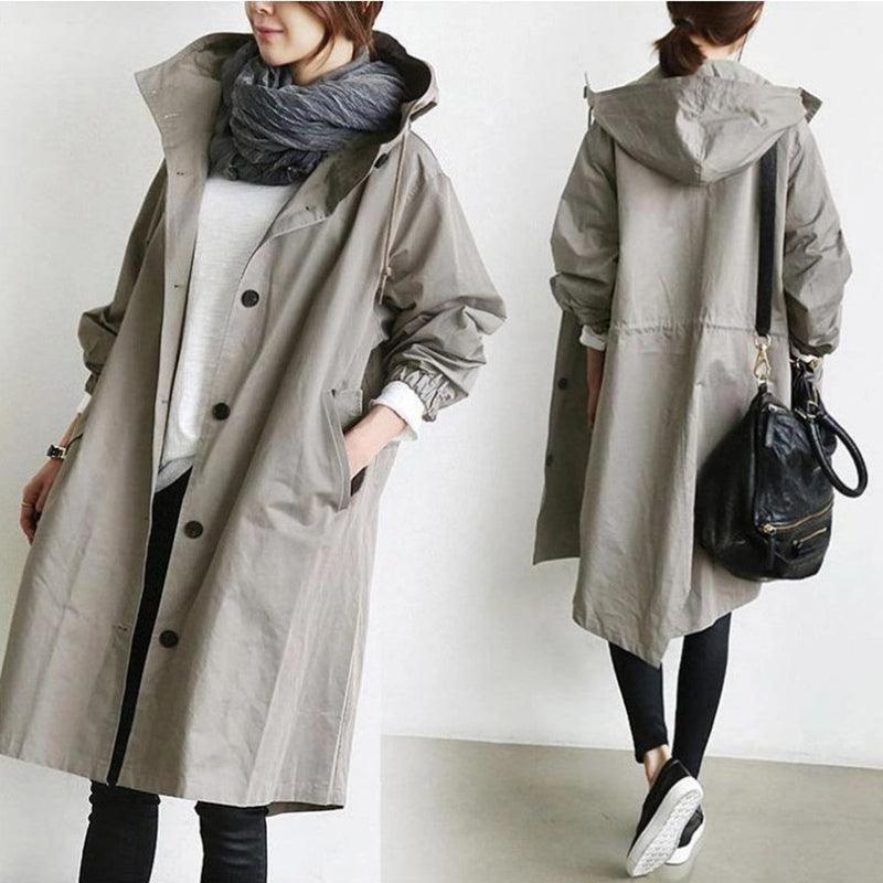 Bria Women's Trench Coat | Stylish Long Women's Coat - Womens Jackets Rebooters