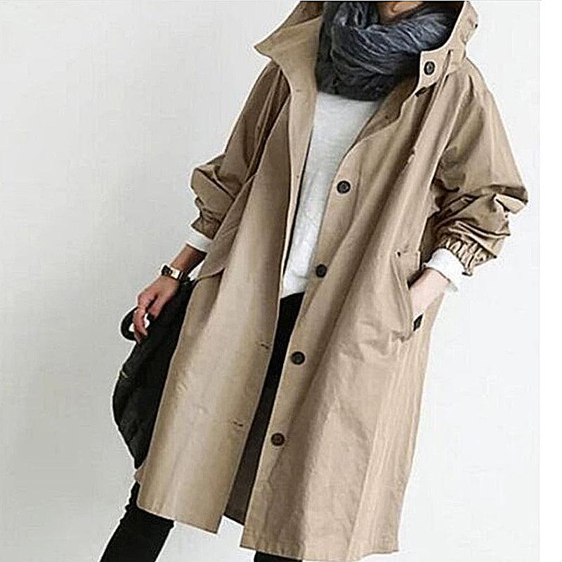 Bria Women's Trench Coat | Stylish Long Women's Coat - Womens Jackets Rebooters