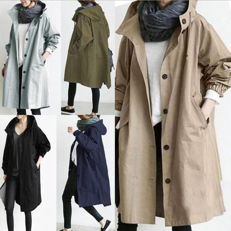 Bria Women's Trench Coat | Stylish Long Women's Coat - Womens Jackets Rebooters