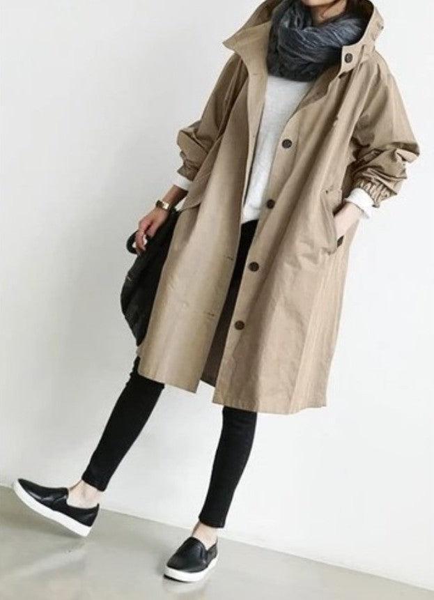 Bria Women's Trench Coat | Stylish Long Women's Coat - Womens Jackets Rebooters
