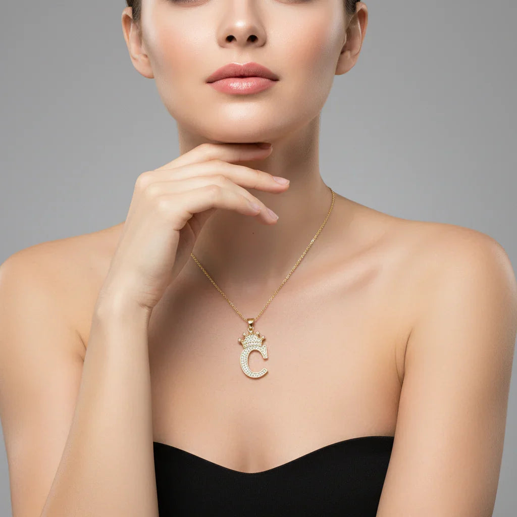 Letter Necklace A–Z, Gold Initial Necklace | Rebooters