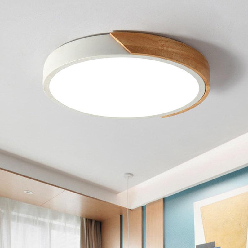 Contemporary Round Flush Mount LED Ceiling Light Fixture - Rebooters