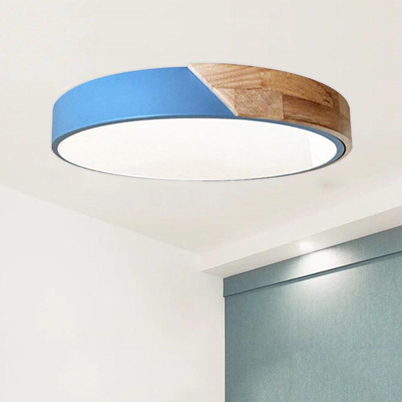 Contemporary Round Flush Mount LED Ceiling Light Fixture - Rebooters