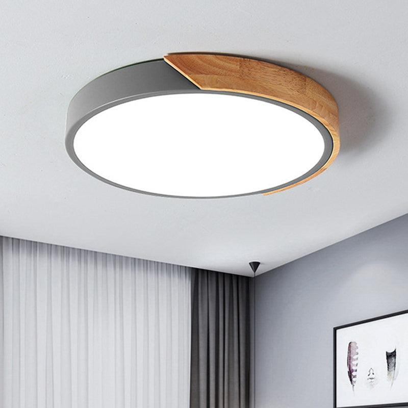 Contemporary Round Flush Mount LED Ceiling Light Fixture - Rebooters
