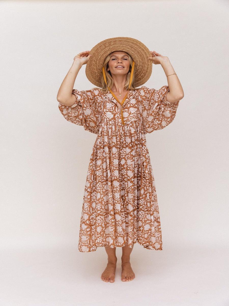 Elegant Kimber Women's Maxi Dress with Floral Print Design Rebooters Maxi Women's Dresses