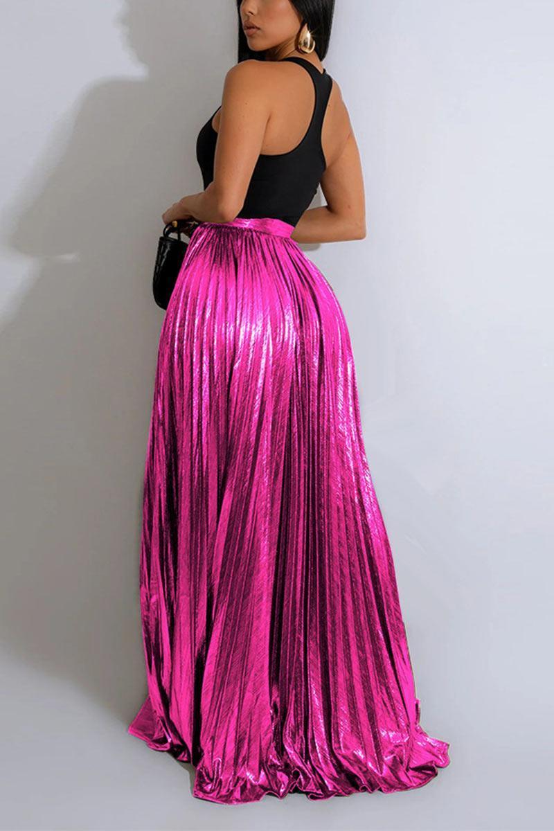 Elegant Pleated Maxi Skirt for Effortless Style - Rebooters