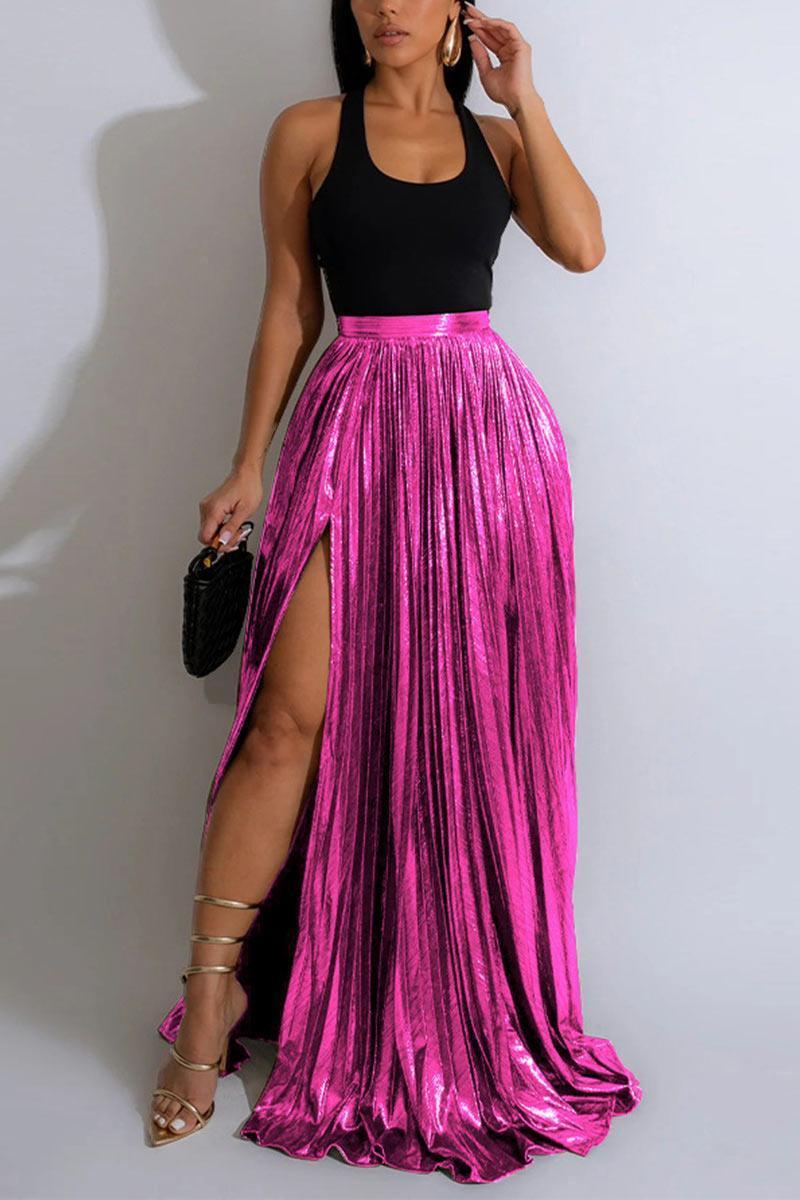 Elegant Pleated Maxi Skirt for Effortless Style - Rebooters