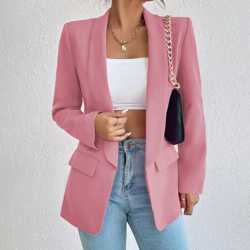 Chic Tailored Blazer for Women - Elegant Fit and Style - Womens Jackets Rebooters