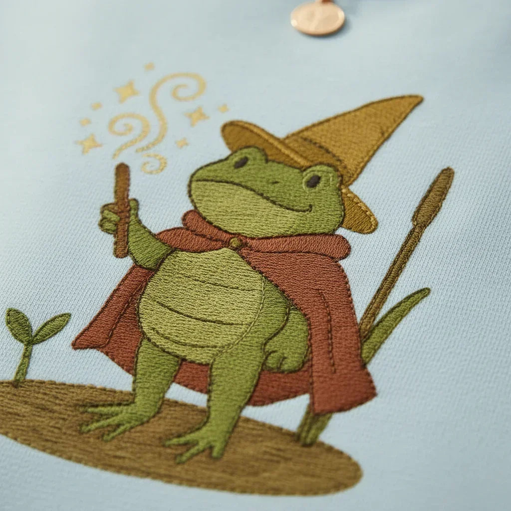 Frog Mage Embroidered T-Shirt | Rebooters