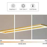 Modern Rectangular Frame LED Light Fixture for Home Decor | Rebooters - Rebooters