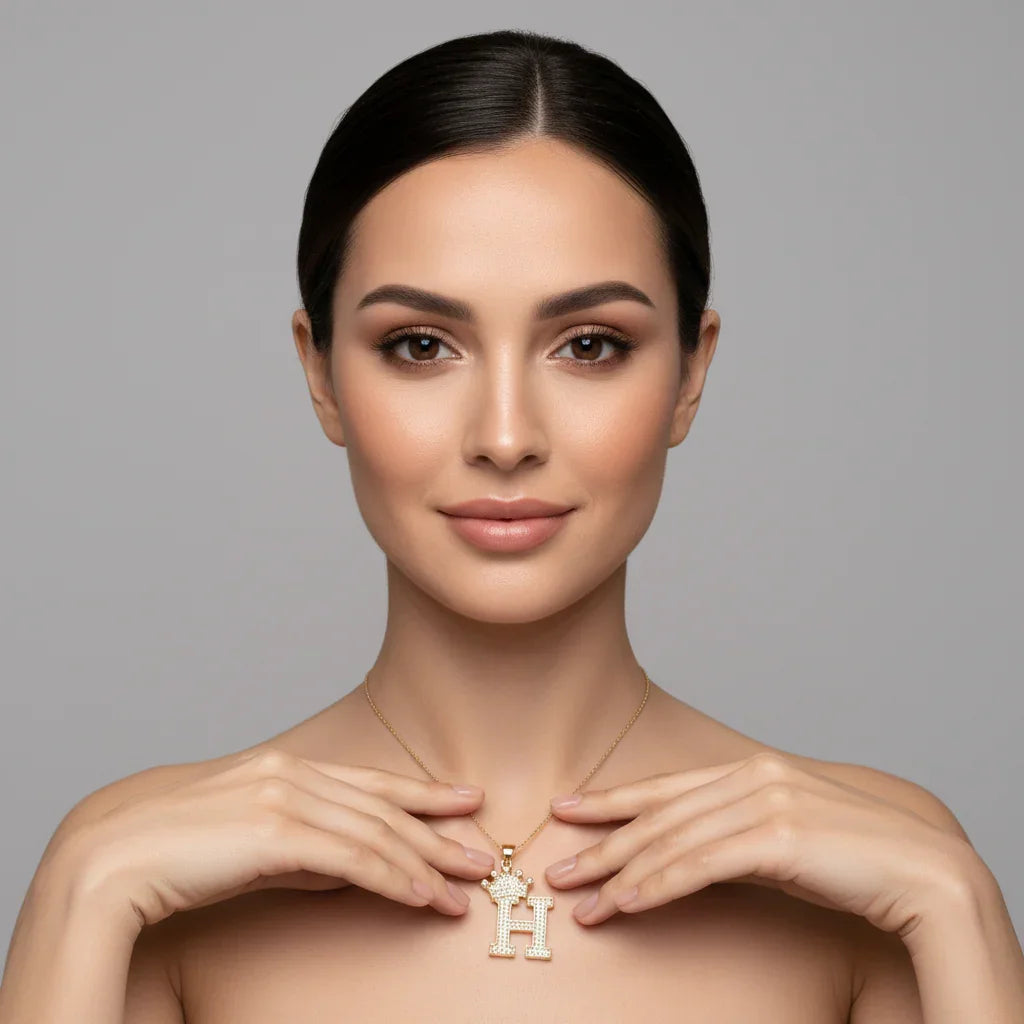 Letter Necklace A–Z, Gold Initial Necklace | Rebooters