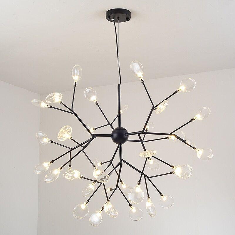 Modern Leaf Scattered Platinum Chandelier for Elegant Homes | Rebooters - Rebooters