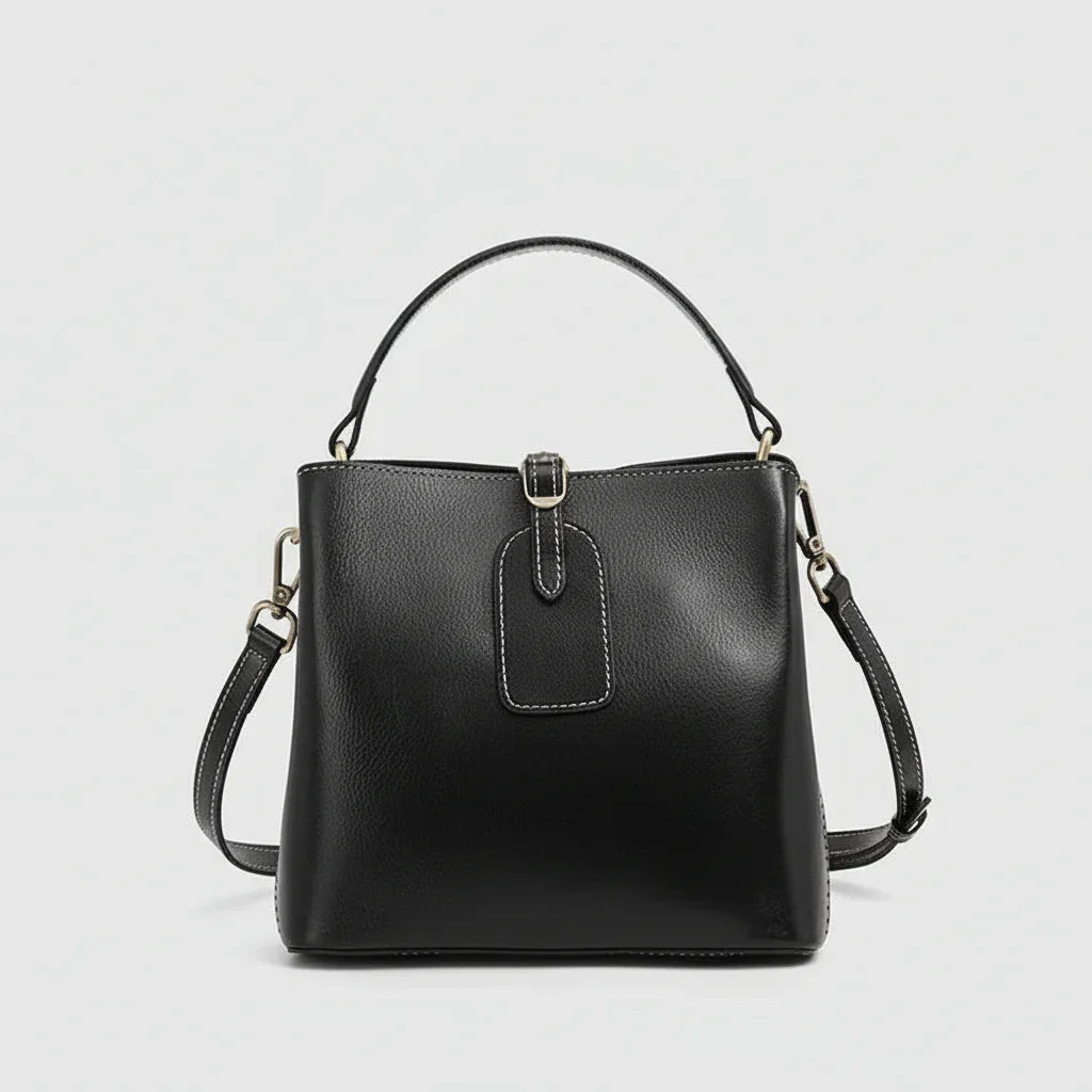 Giulia Opulent Leather Bucket Crossbody Handbag Rebooters