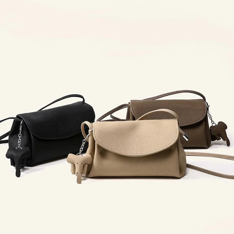 Lorenzo Elegant Cowhide Crossbody Bag Rebooters