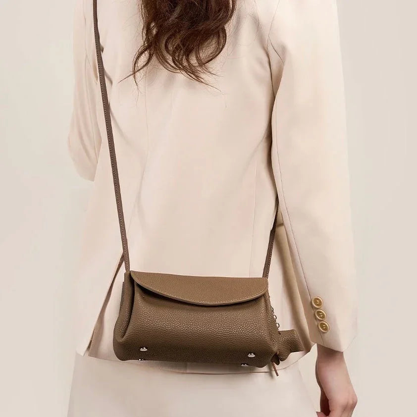 Lorenzo Elegant Cowhide Crossbody Bag Rebooters