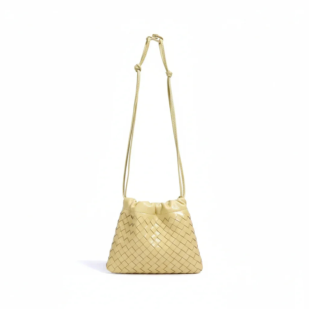 Rosa Elegante: Woven Sheepskin Crossbody Bag Rebooters