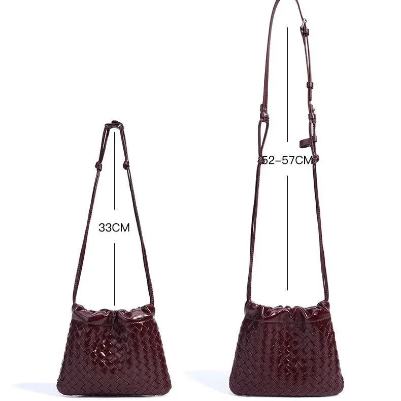 Rosa Elegante: Woven Sheepskin Crossbody Bag Rebooters