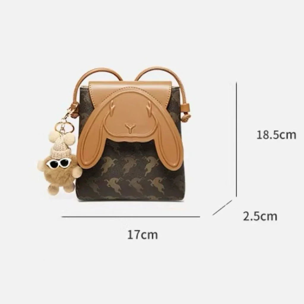 Raffaella Vintage Rabbit Leather Crossbody Bag Rebooters