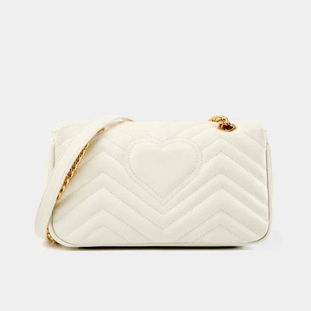 Amore Elegante Genuine Leather Chain Crossbody Bag - Rebooters