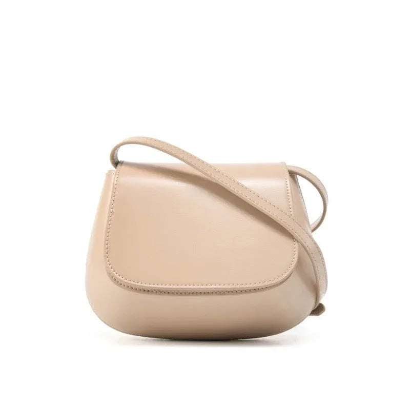 Giulia Chic Genuine Leather Saddle Bag Rebooters