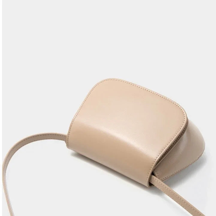 Giulia Chic Genuine Leather Saddle Bag Rebooters