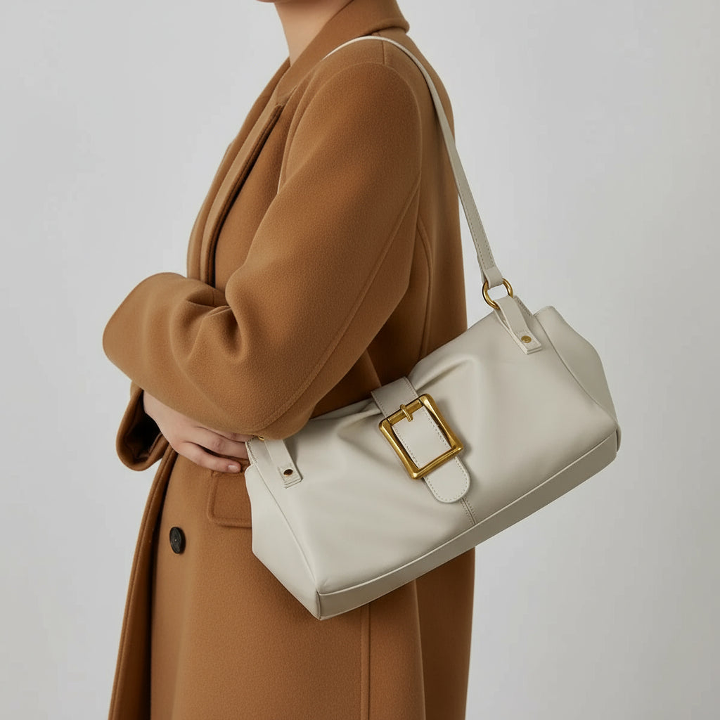 Giulia Elegante Genuine Leather Baguette Bag Rebooters