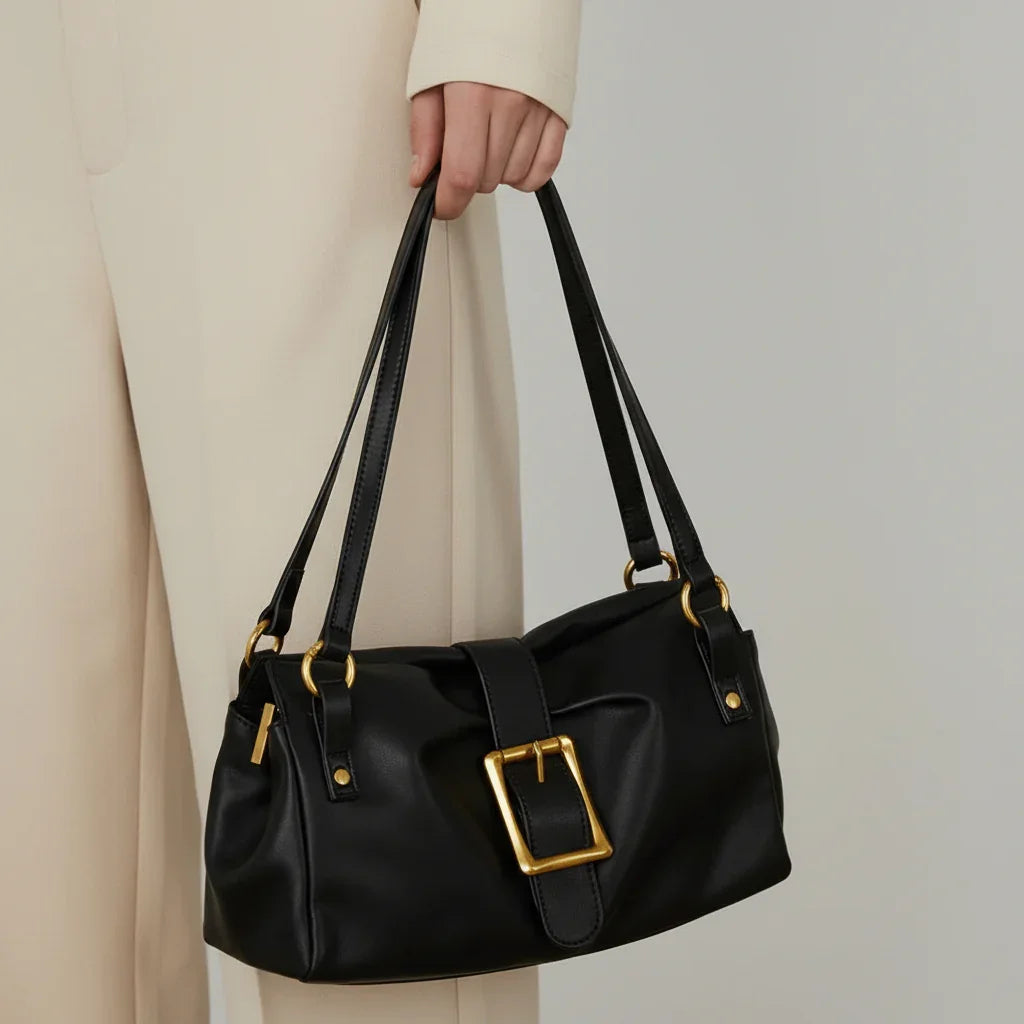 Giulia Elegante Genuine Leather Baguette Bag Rebooters