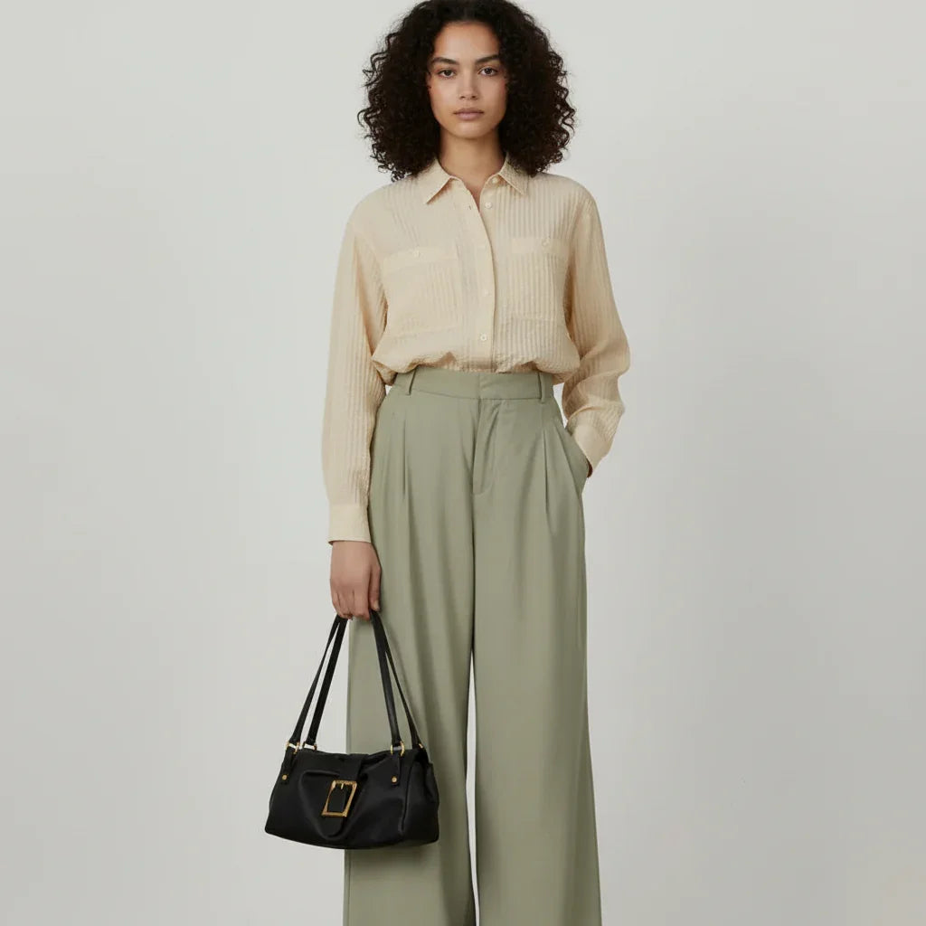 Giulia Elegante Genuine Leather Baguette Bag Rebooters