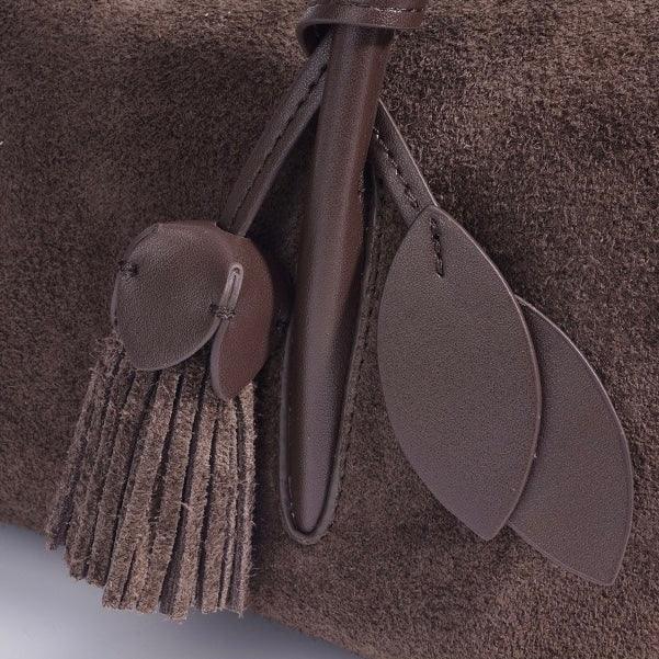 Luciana Luxe Leather Tassel Pendant Tote Rebooters