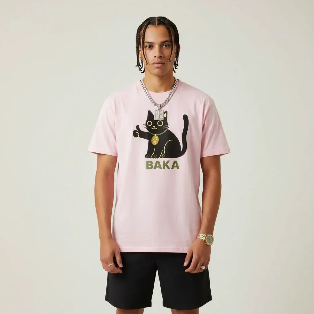 Japan T-Shirt Men's Baka Cat | Rebooters