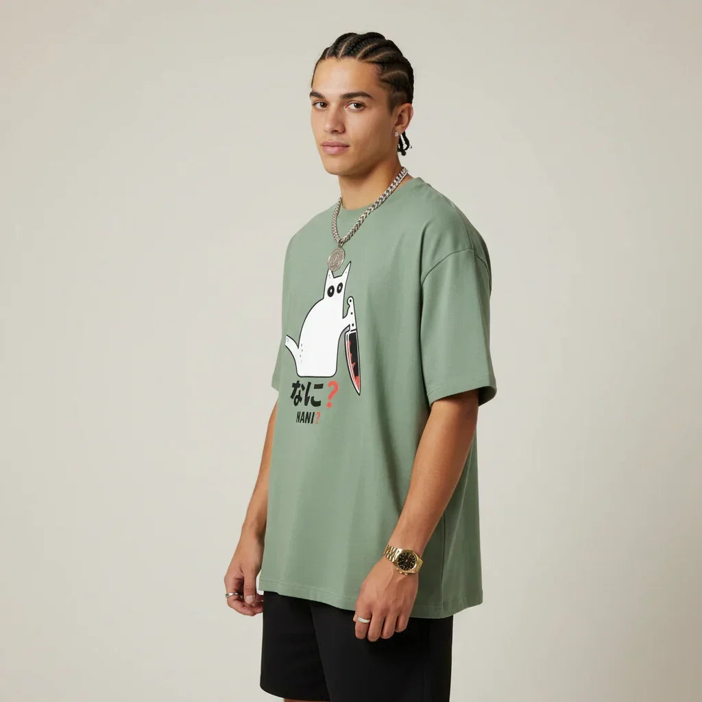 Japan T-Shirt Men’s Nani Cat | Rebooters