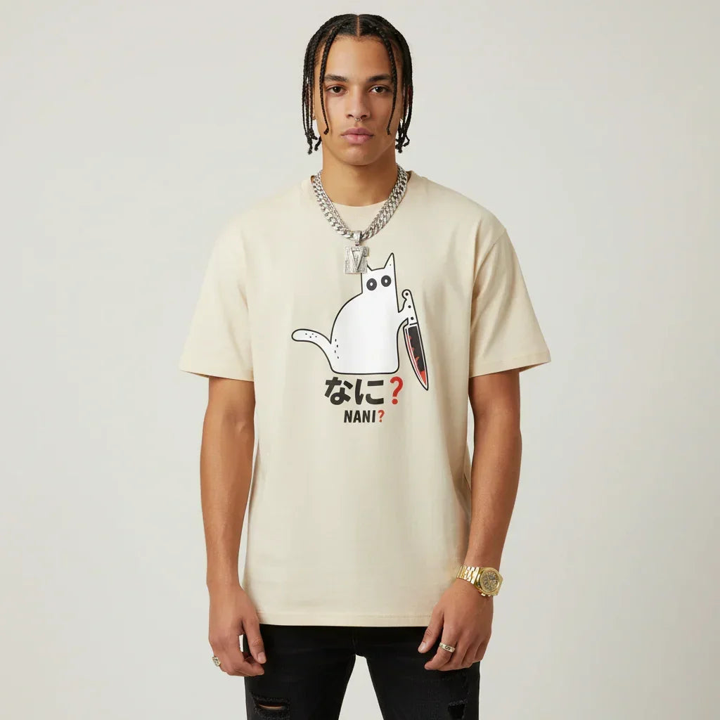 Japan T-Shirt Men’s Nani Cat | Rebooters