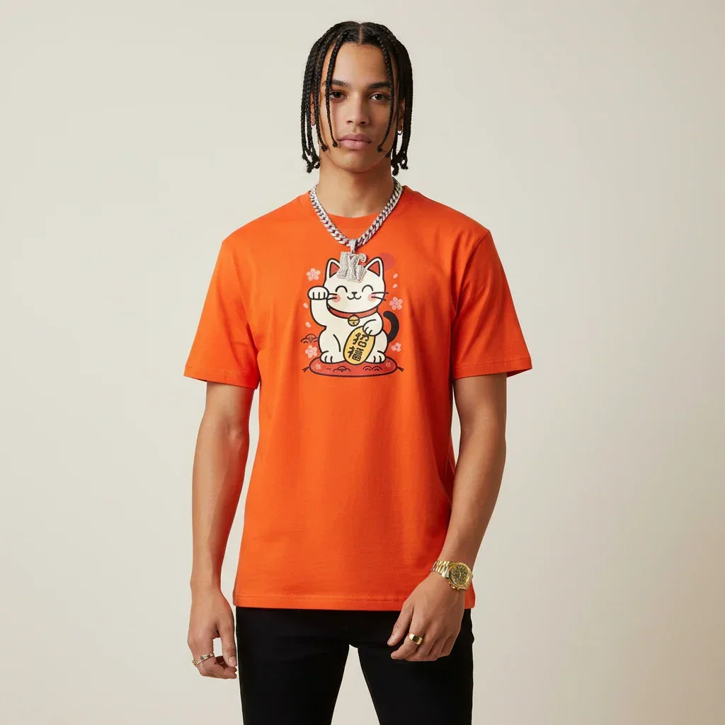Japan T-Shirt Tokyo Lucky Cat Maneki-neko | Rebooters