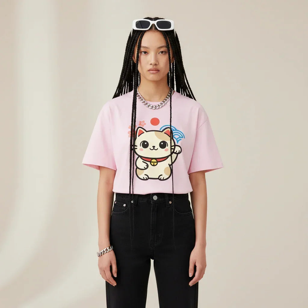 Japan Tokyo Kawaii T-Maneki-neko Shirt | Rebooters