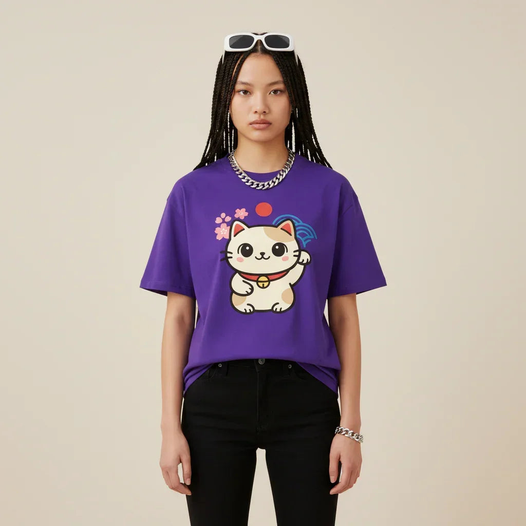 Japan Tokyo Kawaii T-Maneki-neko Shirt | Rebooters