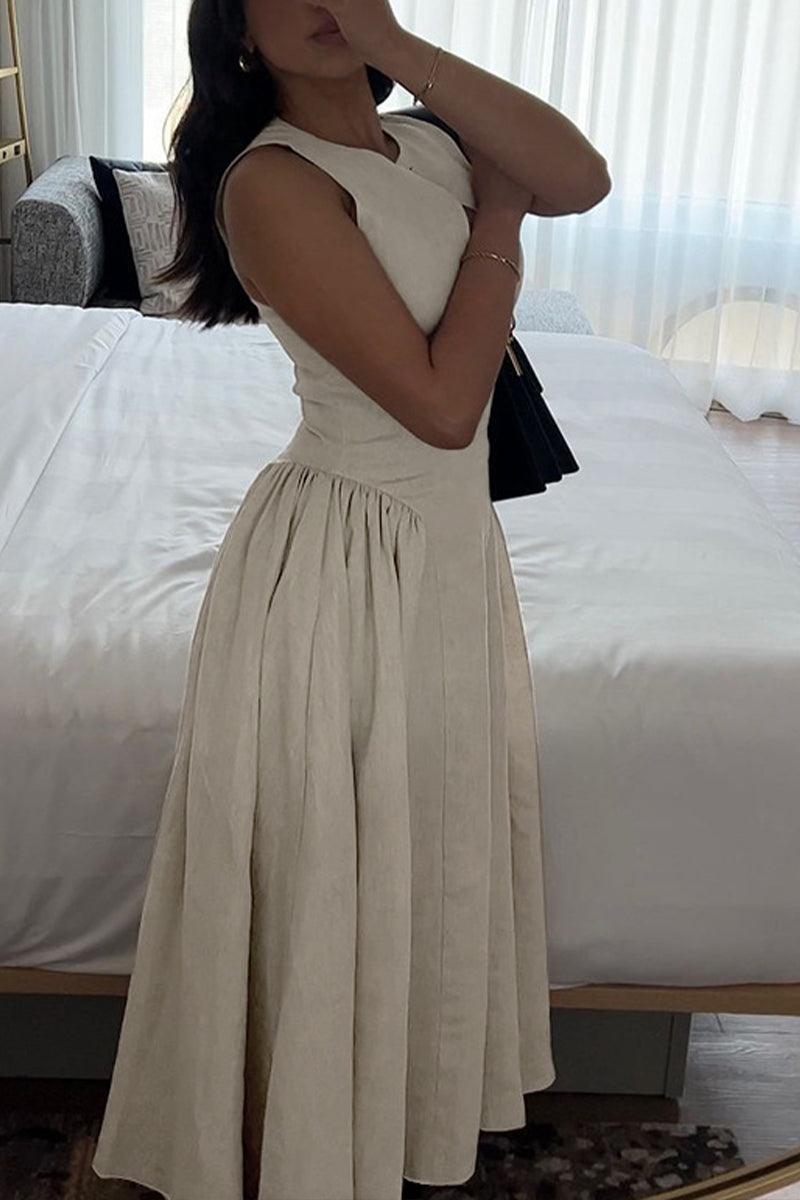 Robyn Vintage-Inspired Hollow Embroidered Midi Dress for Elegant Style - Rebooters -Women's Dresses