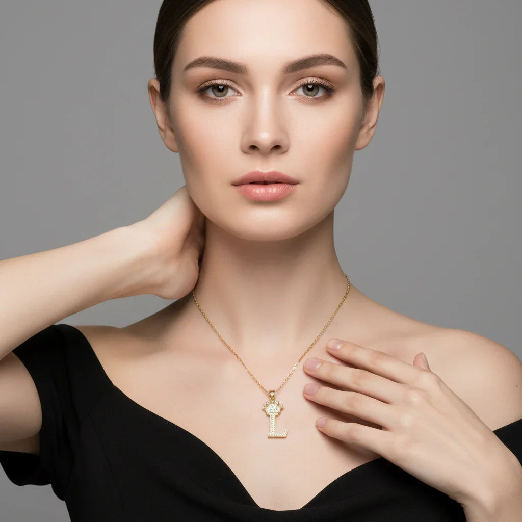 Letter Necklace A–Z, Gold Initial Necklace | Rebooters