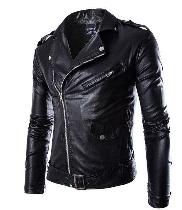Lautaro Men's Slim-Fit Leather Jacket for Modern Style - Rebooters Mens Leather Jackets