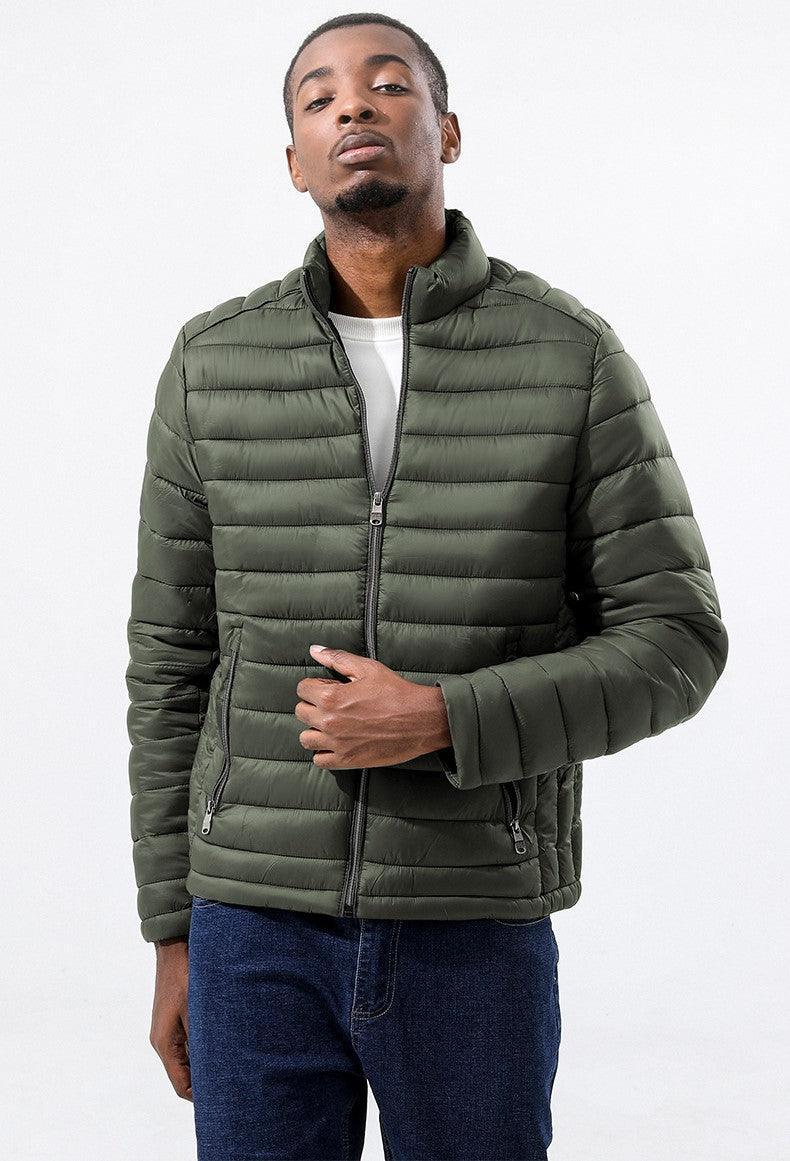 Men's Puffer Jacket - Lightweight Warm Windproof Casual Down - Rebooters