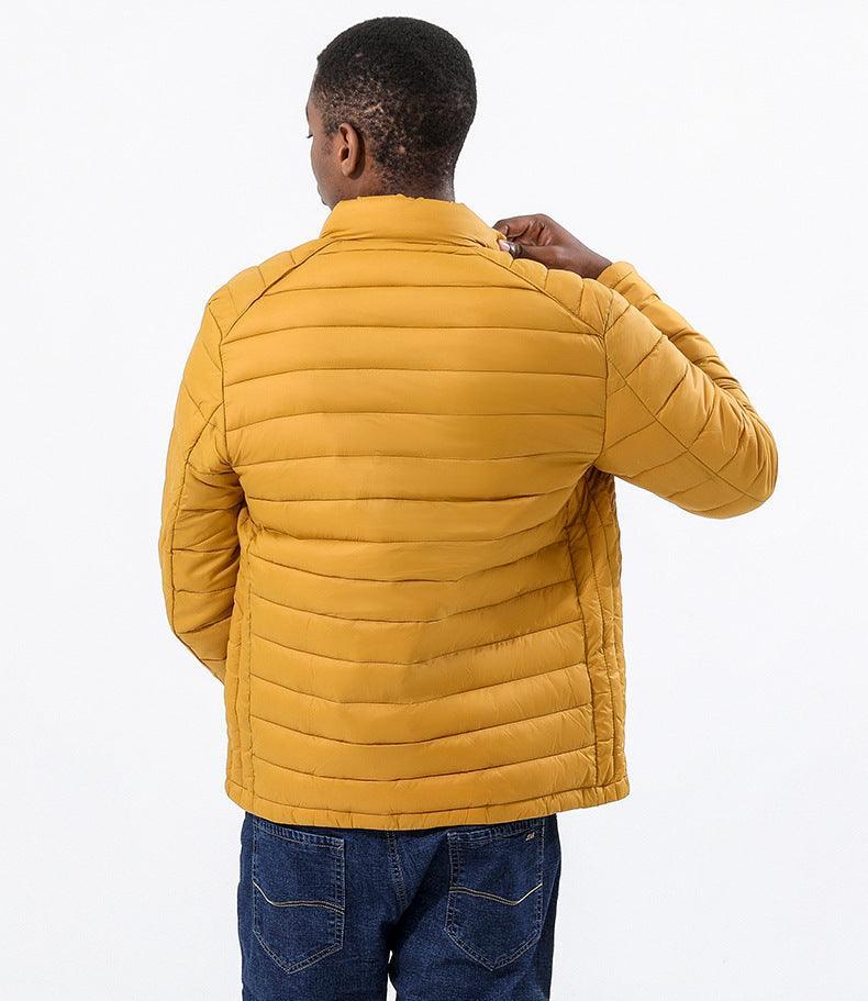 Men's Puffer Jacket - Lightweight Warm Windproof Casual Down - Rebooters