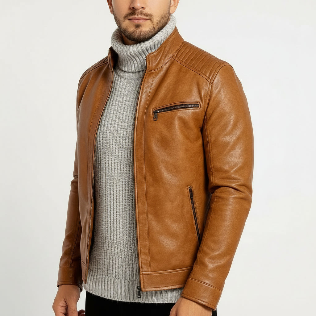 Men's Leather Jacket Romeo | Rebooters