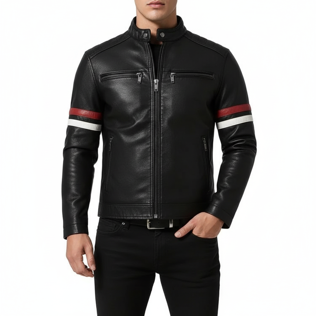 Men’s Leather Biker Jacket