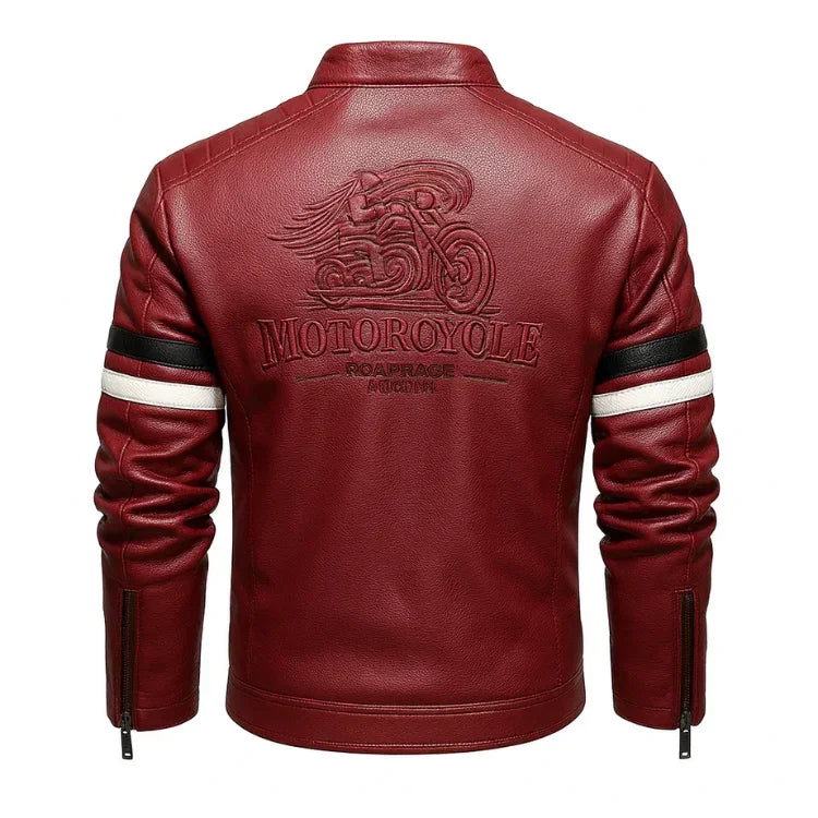 Men’s PU Leather Motorcycle Jacket | Rebooters