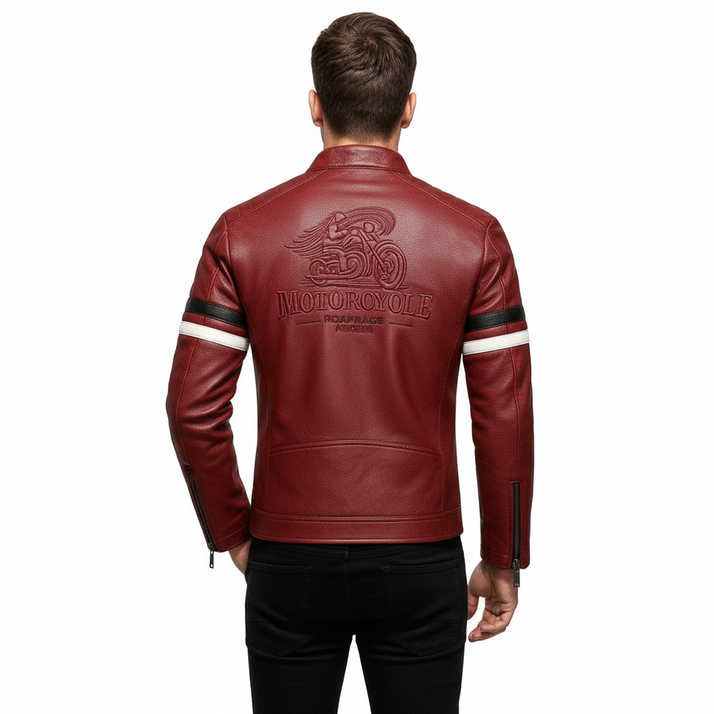 Men’s Leather Biker Jacket