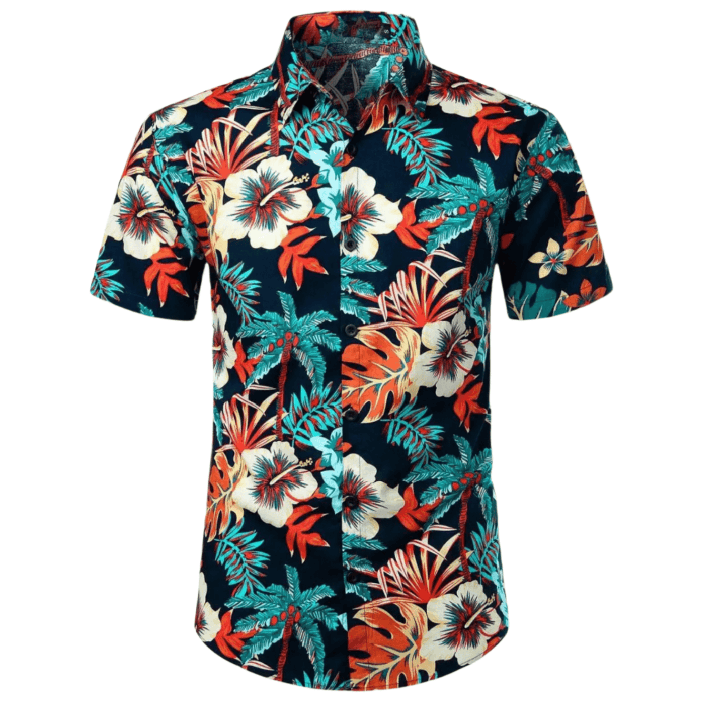 Men's Shirt Hawaiian Short-Sleeve | Santino Casual Wear Rebooters Mens Shirts