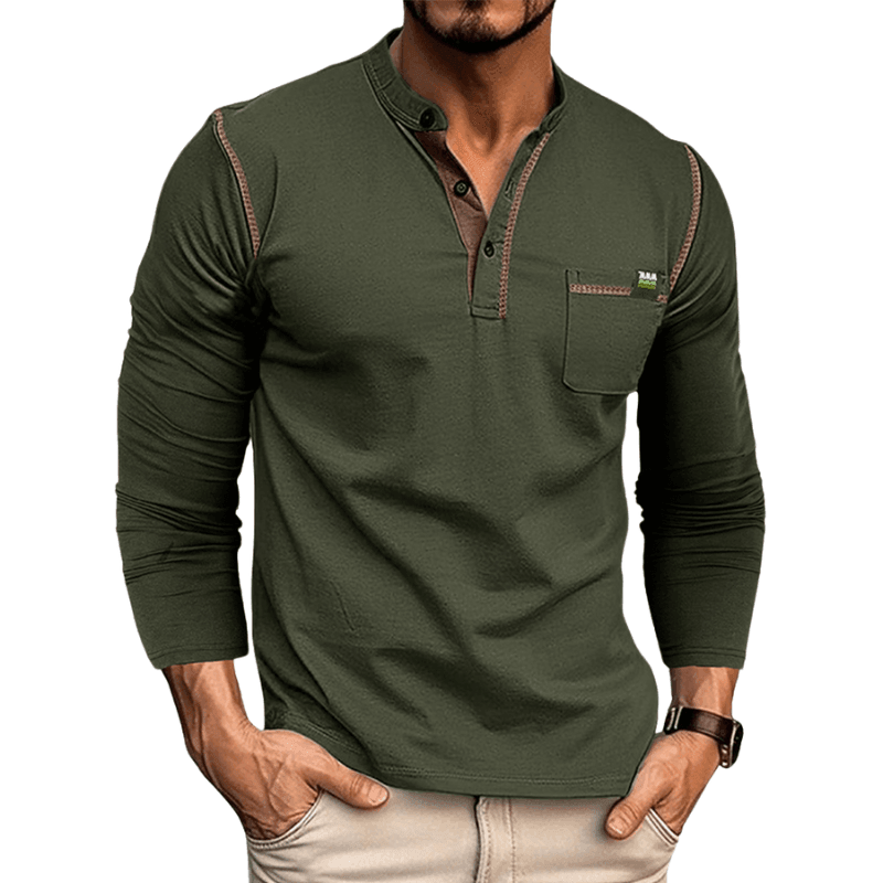 Men's Shirt Long-Sleeve Crew Neck | Rodrigo for Comfort Rebooters Mens Shirts