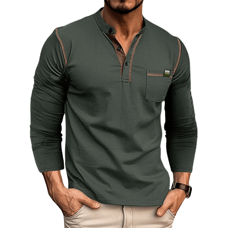 Men's Shirt Long-Sleeve Crew Neck | Rodrigo for Comfort Rebooters Mens Shirts