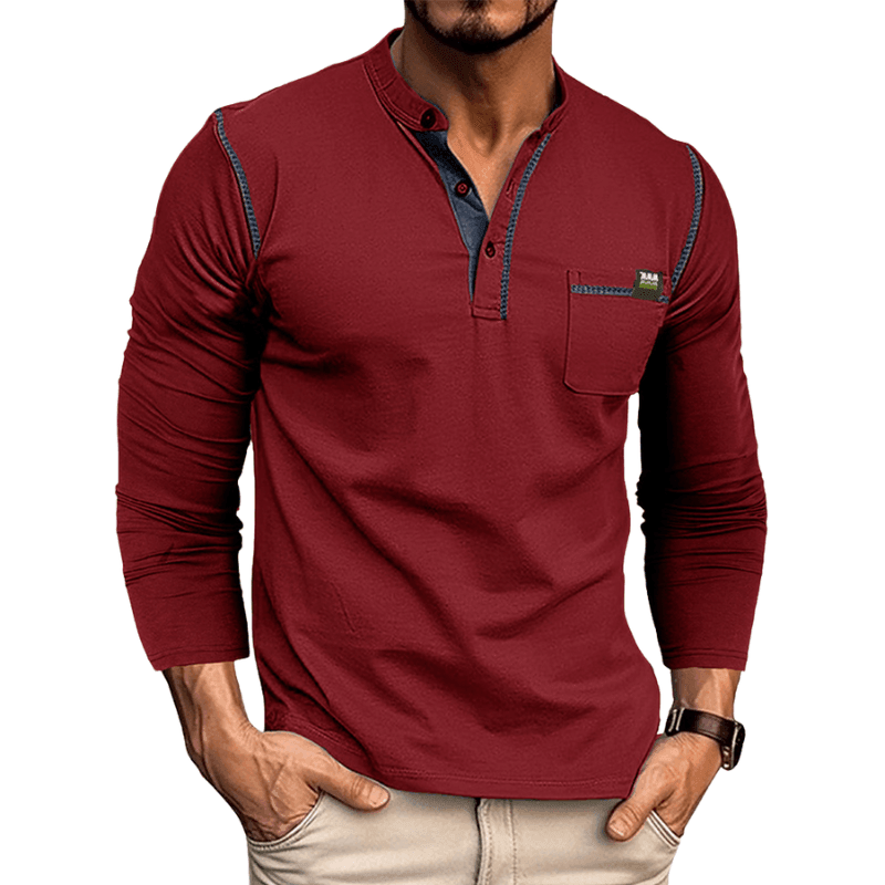 Men's Shirt Long-Sleeve Crew Neck | Rodrigo for Comfort Rebooters Mens Shirts