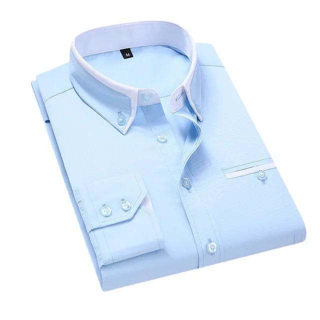 Men's Shirt Long-Sleeve Slim | Damian for Stylish Comfort Rebooters Mens Shirts